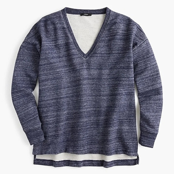 J. Crew • V-Neck Sweatshirt - Picture 1 of 8
